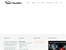 Tablet Screenshot of jaguarrecreations.com